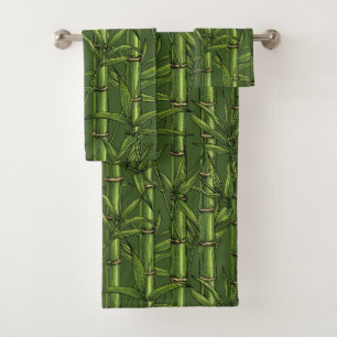 Forêt de bambou en vert