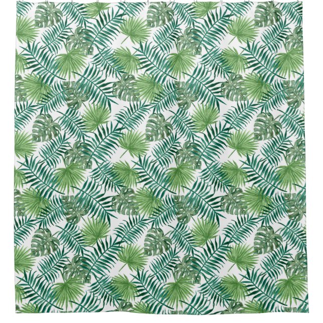Forêt de Fronds de Palme Douche rideau (Devant)