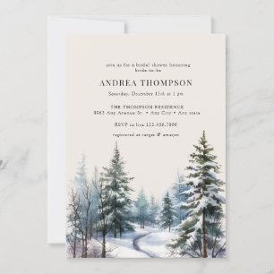 Forêt d'hiver Invitations de la forêt