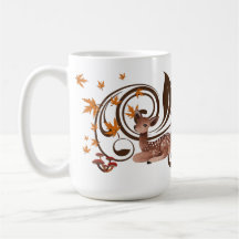 Forêt Faune grande Mug