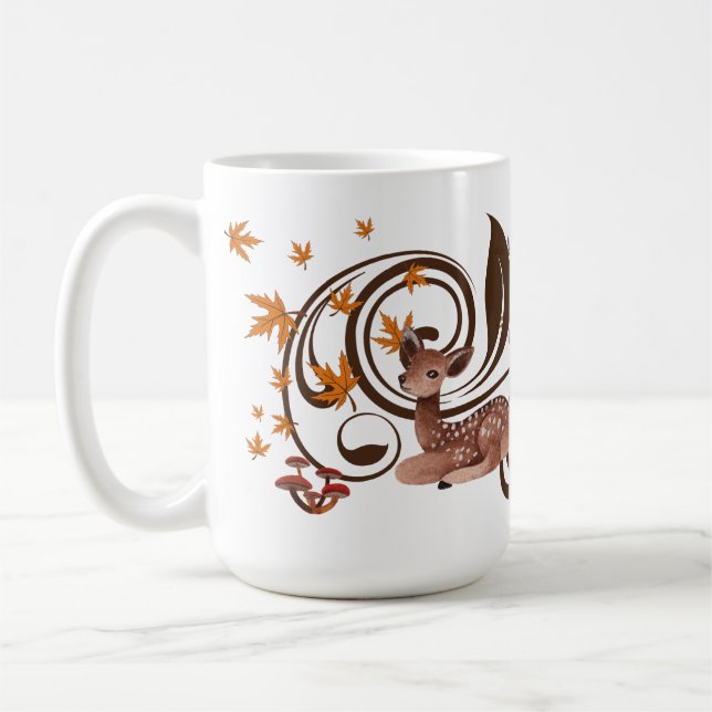 Forêt Faune grande Mug (Gauche)