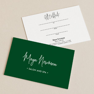 FORÊT GRAND SOMBRE SIGNATURE Monogramme Carte cade