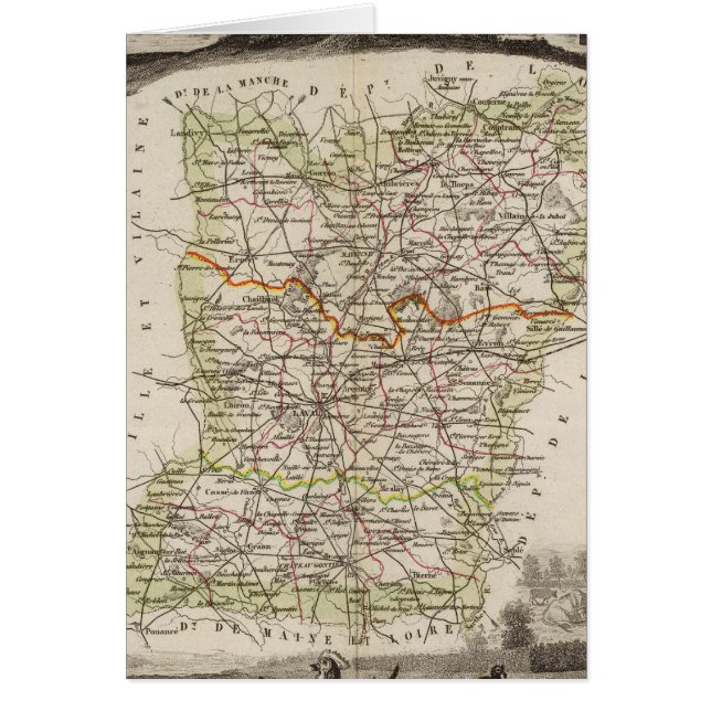 Forêt, limites des districts (Devant)