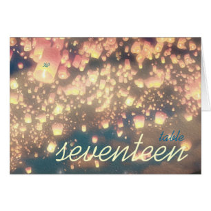 Forêt rêveuse de lanternes de souhait - carte de