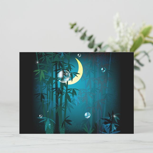 Forêt Tropicale Sur Invitations De Nuit (Créateur téléchargé)