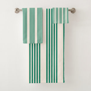 Forêt vert et beige cinq bandes motif