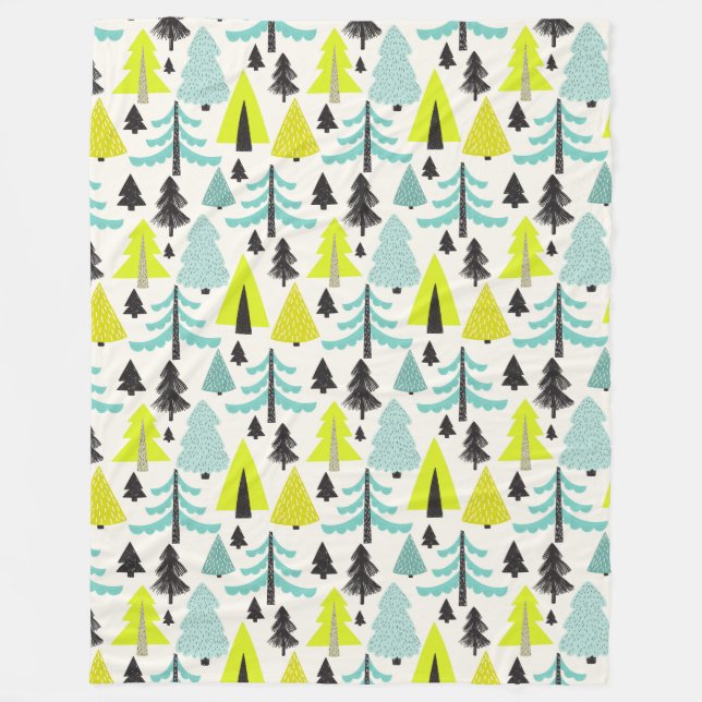 Forêt vibrante ⎢ couverture polaire (Devant)