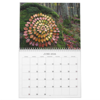 forêts de calendrier 2026 art landart nature