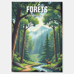 Forets Nationalpark Frankreich Reisen Magnet