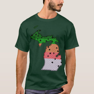 Foreut Fainbow Trout Muster Michigan Staat T-Shirt