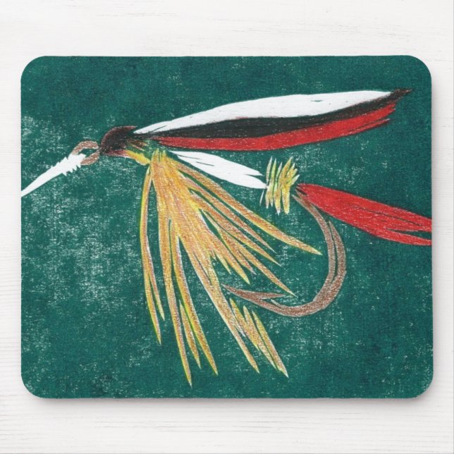 "Foreut Fin" Trout Fly Mousepad (Vorne)