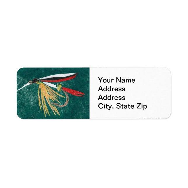 "Foreut Fin"-Trout Fly-Rücksendeadresse (Vorne)