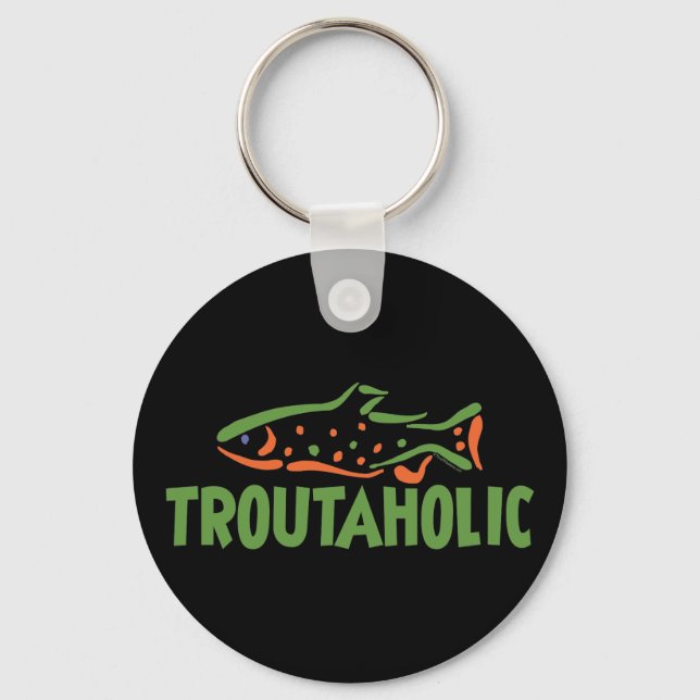 Foreut Fisherman Fischen Schlüsselanhänger (Vorderseite)