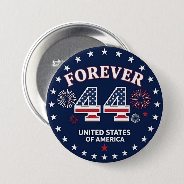 Forever 44 Knopf Button (Vorne & Hinten)