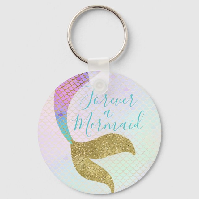 Forever a Mermaid Schlüsselanhänger Gastgeschenk (Vorderseite)