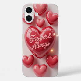 Forever & Always 3D Heart Love Phone Case