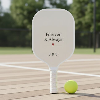 Forever & Always Benutzerdefinierte Initialen Roma Pickleball Schläger
