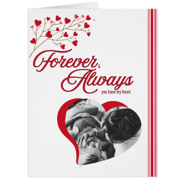 Forever & Always I love You add name photo White (Vorderseite)