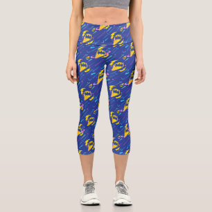 Forever Batman Bat Signalmuster Capri Leggings