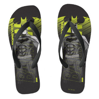 Forever Batman Power Up Character Art Flip Flops