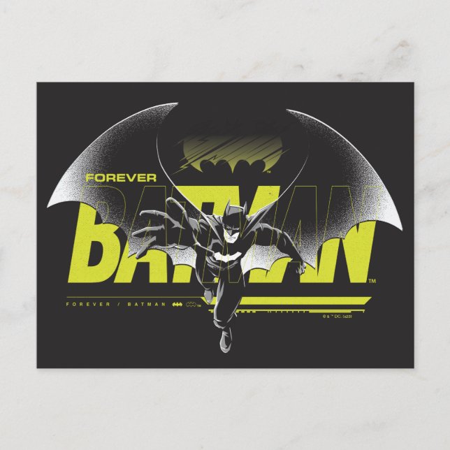 Forever Batman Reaching Graphic Postkarte (Vorderseite)