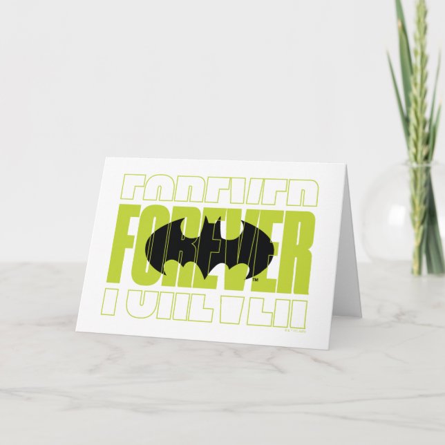 Forever Batman Typografy Symbol Graphic Karte (Vorderseite)