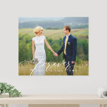 Forever begann Personalisiertes Foto Wrapped Canva Leinwanddruck<br><div class="desc">Die personalisierte Wanddekoration sorgt für wertvolle Momente. Macht ein großartiges Geschenk!</div>