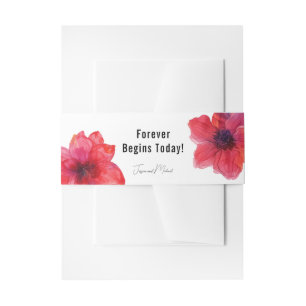 Forever beginnt heute Anemone Dreamscape Hochzeit Einladungsbanderole