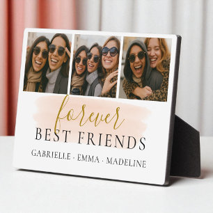 Forever Best Friends Foto Collage Freundschaftsges Fotoplatte