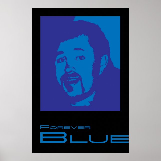 Forever Blue Print Poster (Vorne)