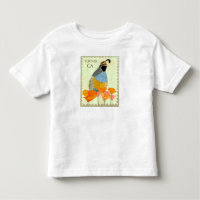 Forever California Poppy and Quail T - Shirt