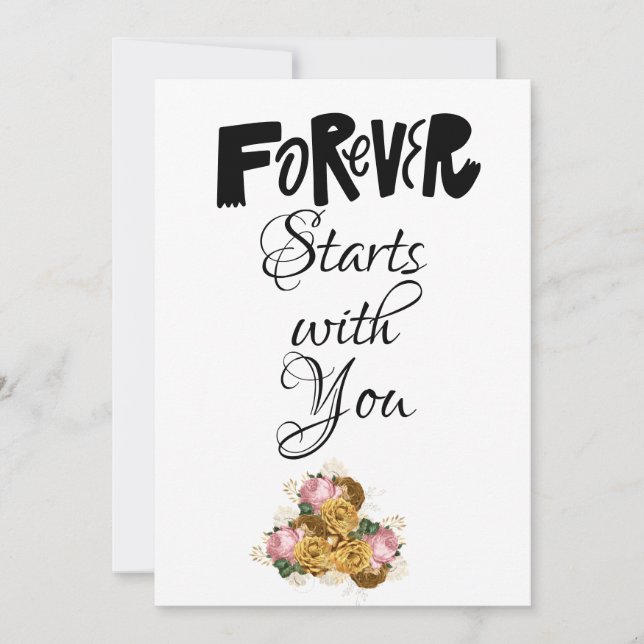 Forever Commence Avec Votre Carte (Devant)