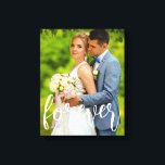 Forever Custom Wedding Foto Leinwanddruck<br><div class="desc">Feiern Sie ewig mit Ihrem individuellen Foto. Bildvorlage über Pixabay, lizenziert unter CC0 und muss durch Ihr eigenes Foto ersetzt werden</div>