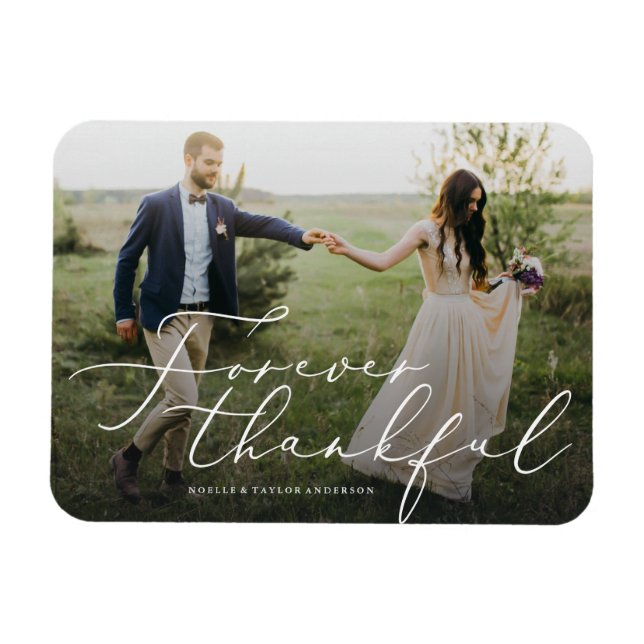 Forever Dankbarkeit Vielen Dank Magnet (Horizontal)