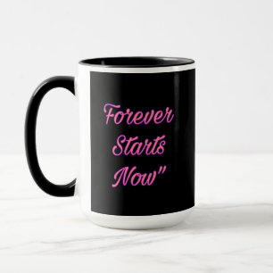 Forever fängt jetzt an - Keramik von Lieben Tasse