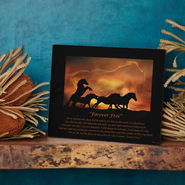 Forever Free Horse Memorial Plaque (Côté)