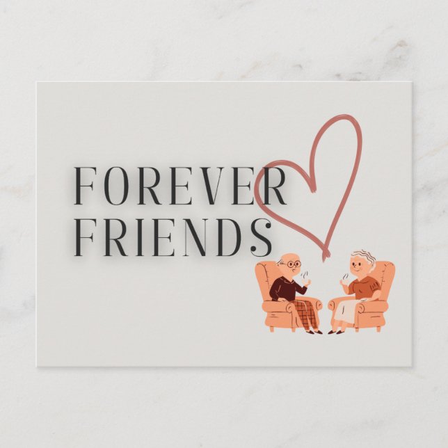Forever Friends : Carte postale thé/café (Devant)