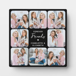 Forever Friends Custom 8 FotoCollage Bester Freund Fotoplatte