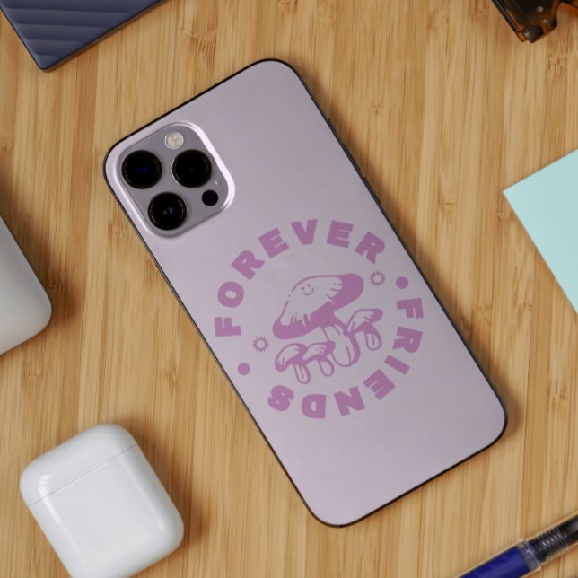 Forever Friends Cute Pink Mushroom Case-Mate iPhone Hülle (Von Creator hochgeladen)
