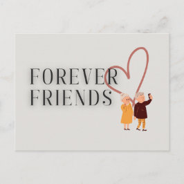 Forever Friends: Selfie Postcard Postkarte