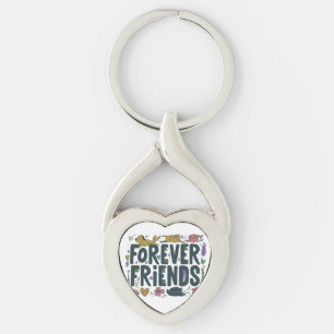 Forever Friends - Twisted Heart Keychain Schlüsselanhänger