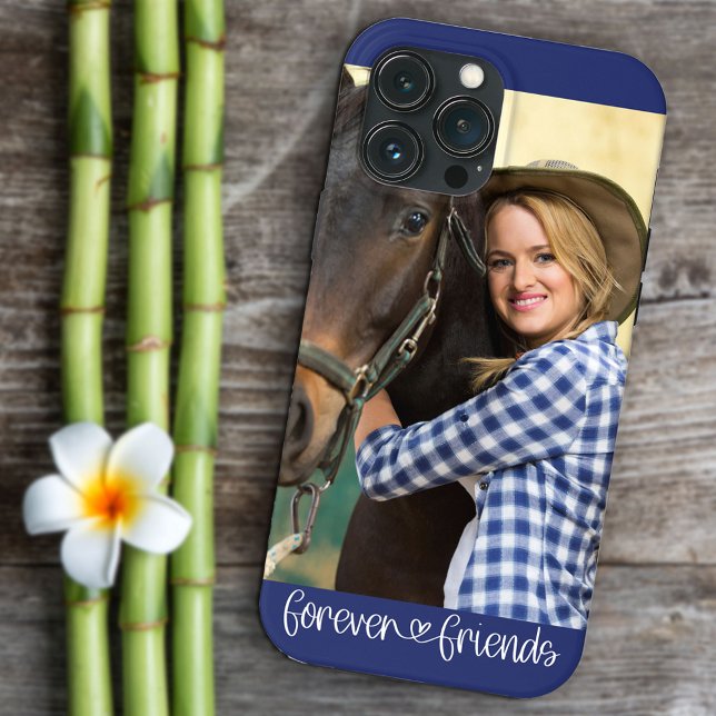 Forever Friends Vertical Foto Herztypografie Case-Mate iPhone Hülle (Von Creator hochgeladen)