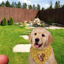 "Forever Golden Stylish Golden Retriever Floral