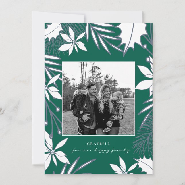 Forever Grateful Family Foto Weihnachten (Vorderseite)