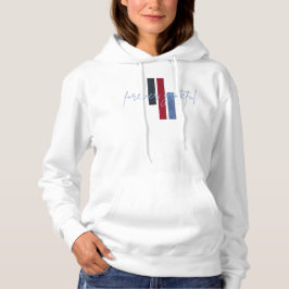 Forever Grateful Script with Color Bars Hoodie