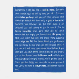 Forever has no end fleecedecke