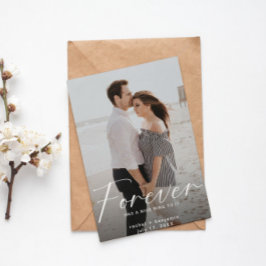 Forever hat eine schöne Ring-Foto-Verlobung Modern Save The Date