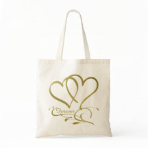 Forever Hearts Gold auf Weiß