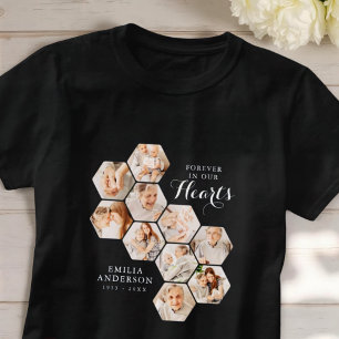 Forever Hearts Memorial Moderne 10 Fotos T-Shirt