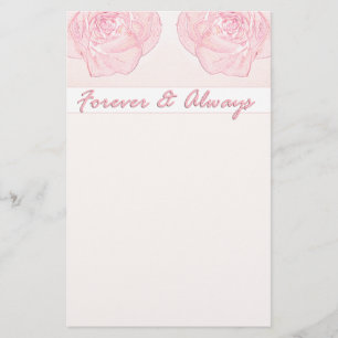 Forever & Immer Rose Briefpapier